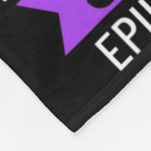 Couverture Polaire Epilepsy Awareness Purple Ribbon Bracelet Warrior  (Coin)