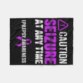 Couverture Polaire Epilepsy Awareness Seizure Epileptic Warrior Survi (Devant (Horizontal))