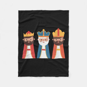 Couverture Polaire Epiphanie Feliz Dia De Reyes Trois Sages Hommes He