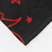 Couverture Polaire épiphanie noël sorcière befana noir (Coin)