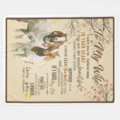 Couverture Polaire Épouse|À Ma Femme, Je T'Aime Toujours Et Toujours (Devant (Horizontal))