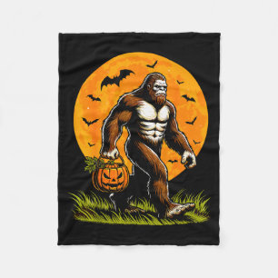 Couverture Polaire Épouvantable Bigfoot Halloween Citrouille Drôle Ha