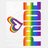 Couverture Polaire Equality Love LGBT Gay pride Rainbow Text LGBTQ (Devant)