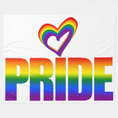 Couverture Polaire Equality Love LGBT Gay pride Rainbow Text LGBTQ (Devant (Horizontal))