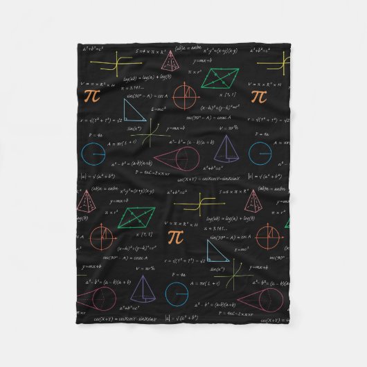 Couverture Polaire Équations mathématiques colorées Formules mathémat (Devant)