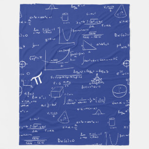 Couverture Polaire Équations Mathématiques Formules Algèbre Nerd Bleu