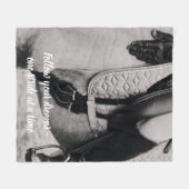 Couverture Polaire Equestre Votre Cheval Photo Motivationnel (Devant (Horizontal))
