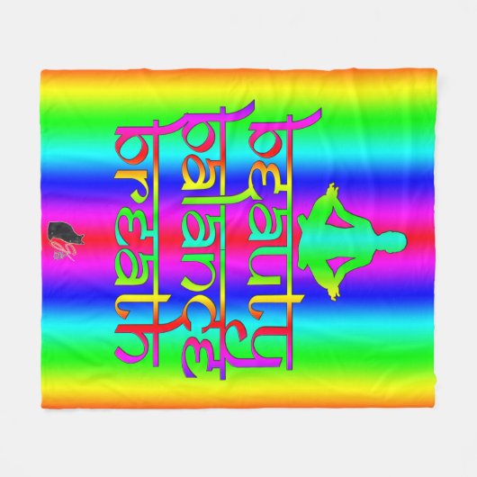 Couverture Polaire Équilibre du souffle Beauté Arc-en-ciel Intentions (Devant (Horizontal))