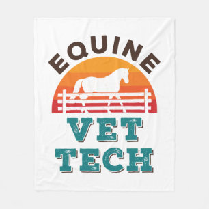 Couverture Polaire Equine Vet Tech Horse Technicien Vétérinaire