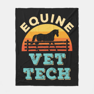 Couverture Polaire Equine Vet Tech Horse Technicien Vétérinaire