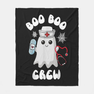 Couverture Polaire Équipage Boo Boo Infirmière Mignonne Fantôme Drôle