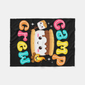 Couverture Polaire Équipage de camp Marshmallow S'mores Camping Vacan (Devant (Horizontal))