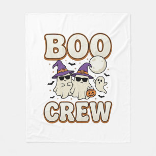 Couverture Polaire Équipage fantôme Halloween Vintage Vector Design_1