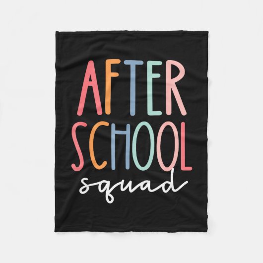 Couverture Polaire Équipe après l'école programme après l'école migno (Devant)