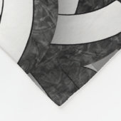 Couverture Polaire équipe blanche noire couleurs filles sport volley- (Coin)