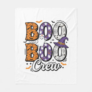 Couverture Polaire Équipe Boo infirmière Halloween conception de t-sh