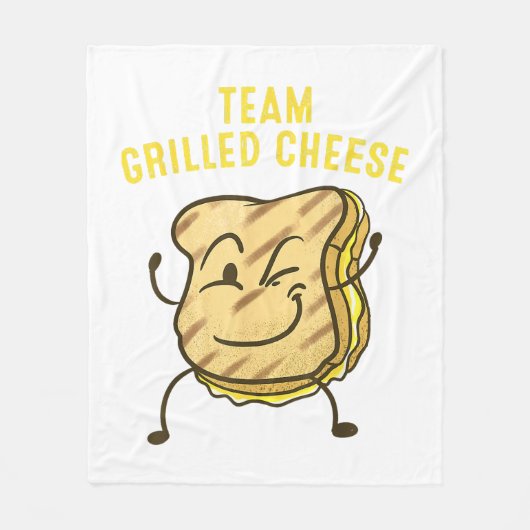 Couverture Polaire Équipe cool Fromage Grillé Cadeau Drôle Squad Toas (Devant)