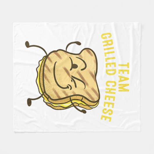 Couverture Polaire Équipe cool Fromage Grillé Cadeau Drôle Squad Toas (Devant (Horizontal))