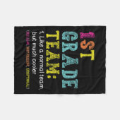 Couverture Polaire Équipe de 1re année comme normal mais plus cool Re (Devant (Horizontal))