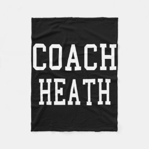 Couverture Polaire Équipe de baseball de football sur mesure Coach He