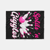 Couverture Polaire Équipe de bowling Funny Splits n Giggles Joueuse m (Devant (Horizontal))