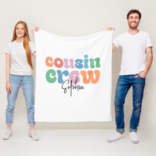 Couverture Polaire Équipe de cousins Groovy personnalisée