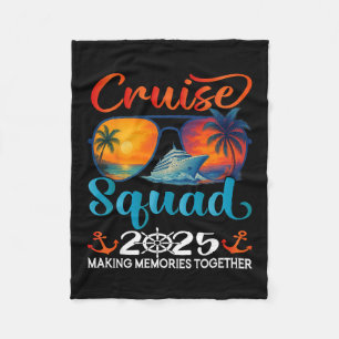 Couverture Polaire Équipe de croisière 2025 Amis Famille Vacances Cor