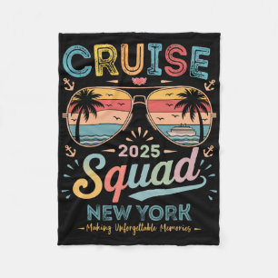 Couverture Polaire Équipe de croisière 2025 Groupe familial de New Yo