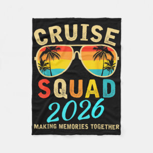 Couverture Polaire Équipe de croisière 2026 Été Vacances Tenue de fam