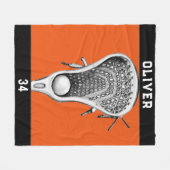 Couverture Polaire Équipe de crosse Orange (Devant (Horizontal))
