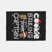 Couverture Polaire Équipe de cuisson des biscuits Capitaine Gingerbre (Devant (Horizontal))