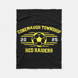 Couverture Polaire Équipe de football de Conemaugh Township Red Raide