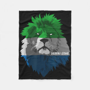 Couverture Polaire Équipe de football Sierra Leone Fierté nationale D