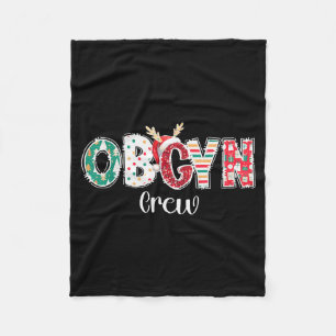 Couverture Polaire Équipe de gynécologie obstétrique de Noël Crew Ob