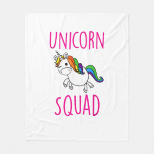 Couverture Polaire Équipe de licorne T-Shirt de fête de licorne migno