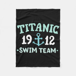 Couverture Polaire Équipe de natation du Titanic 1912 Bateau de crois