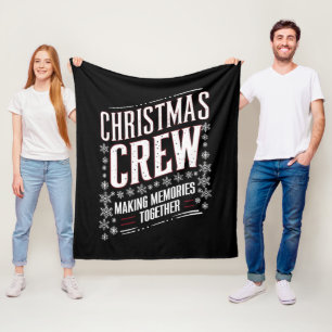 Couverture Polaire Équipe de Noël Famille Tenue de Noël assortie