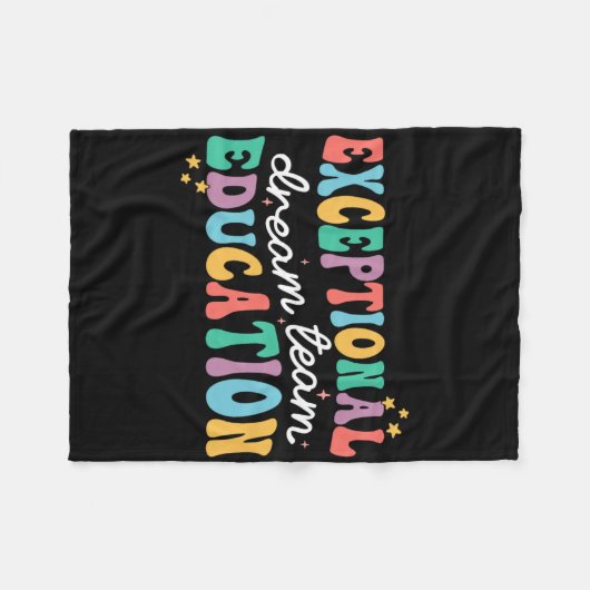 Couverture Polaire Équipe de rêve de l'éducation exceptionnelle Ensei (Devant (Horizontal))