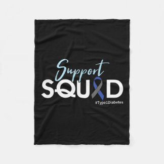 Couverture Polaire Équipe de soutien - Sensibilisation au diabète de 