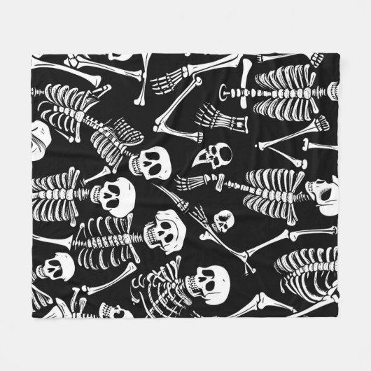 Couverture Polaire Équipe de squelette (Devant (Horizontal))