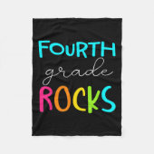 Couverture Polaire Équipe des rochers de 4e année Enseignant (Devant)