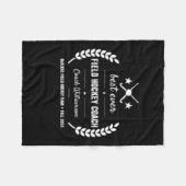 Couverture Polaire Équipe Entraîneur de hockey de terrain Merci Cadea (Devant (Horizontal))