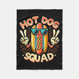 Couverture Polaire Équipe Hot Dog Squad Hot Dog Stand Team Hotdog Cre