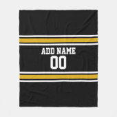 Couverture Polaire Équipe Jersey avec nom et numéro personnalisés (Devant)
