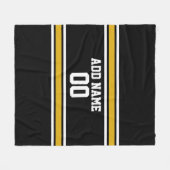 Couverture Polaire Équipe Jersey avec nom et numéro personnalisés (Devant (Horizontal))