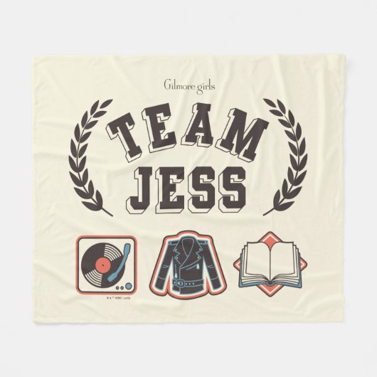 Couverture Polaire Équipe Jess Conception Gilmore Girls (Devant (Horizontal))