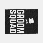 Couverture Polaire Équipe Marié Squad Cadeau de Mariage Enterrement d (Devant (Horizontal))