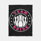 Couverture Polaire Équipe Mariée Équipe Mari Bowling Enterrement de V (Devant)