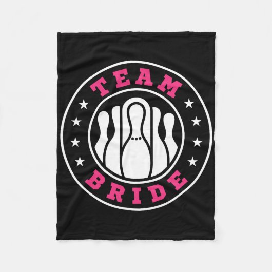 Couverture Polaire Équipe Mariée Équipe Mari Bowling Enterrement de V (Devant)