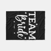 Couverture Polaire Équipe mariée Flower Fête des mariées mariée (Devant (Horizontal))